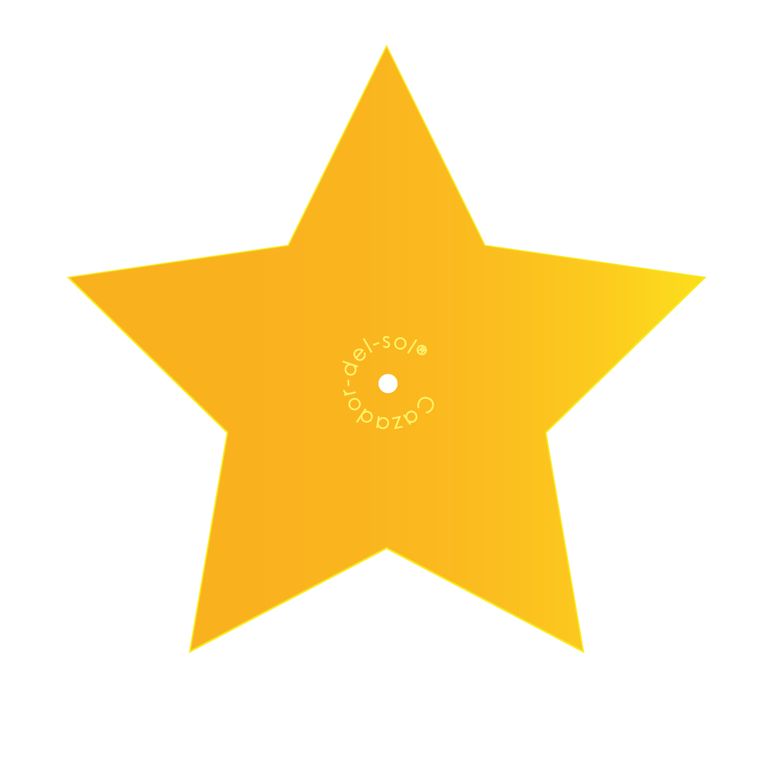 Cazador-del-sol ® | plaque de rechange en forme d'étoile